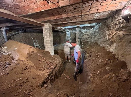 Création d’un 3eme niveau en sous sol dans une maison de ville au Roucas-Blanc